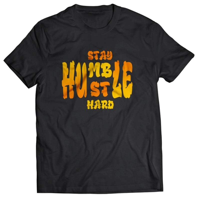12 hustle bundle tshirt design completed with PSD File editable text
