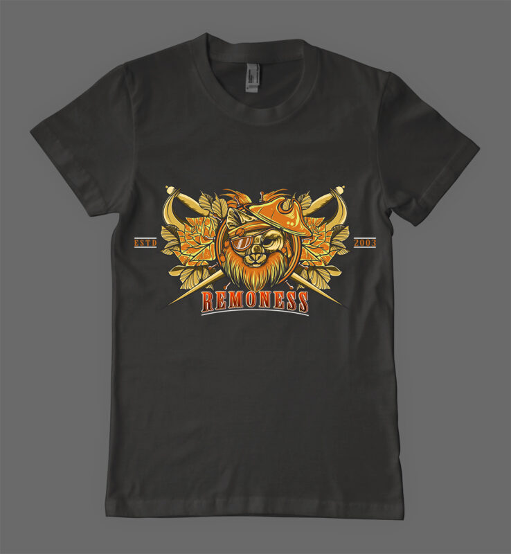 Rebbel Cat T-shirt Design