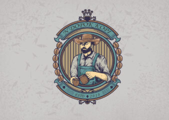 Vintage Coffee Shop T-shirt Design