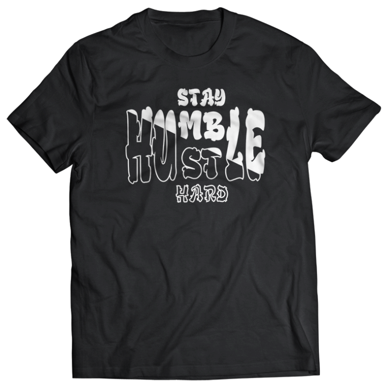 t-shirt vector 12 hustle bundle tshirt design completed with PSD File editable text update