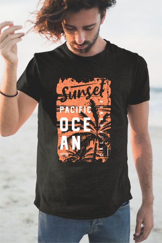 60 Surf Tropical Paradise T-shirt Design Bundle. Surfing Beach and Travel Tee Shirt Pack. California, Los Angeles, Miami, Florida, Hawaii Surf Rider Club. Eps Svg Png