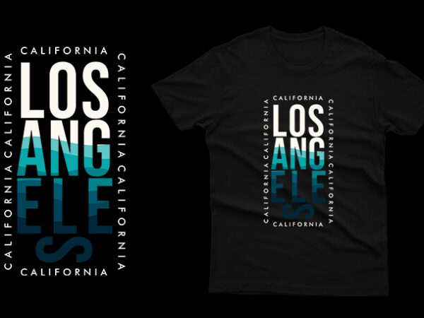 Los angles california t shirt vector graphic