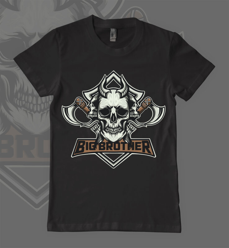 Rebbel Skull T-shirt Design