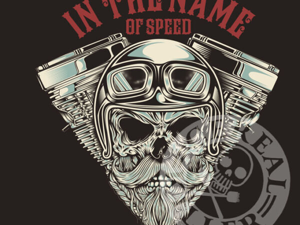 In the name of speed t shirt design for sale