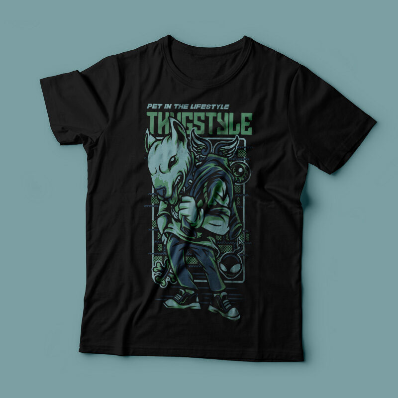 Thug Style T-Shirt Design