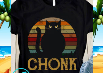 Chonk Cat SVG, Cat SVG, Vintage SVG, Digital Download t shirt vector file