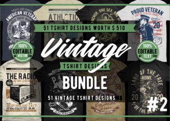 51 Vintage Tshirt Designs Bundle #3_2