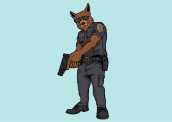 K9 police tshirt design