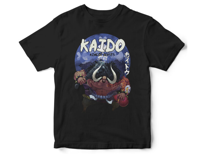 KAIDO, ONE PEACE ANIME MANGA T-SHIRT DESIGN