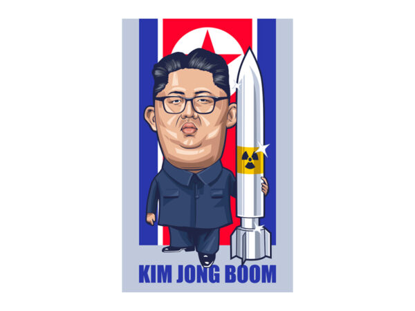 Kim jong boom t shirt vector art