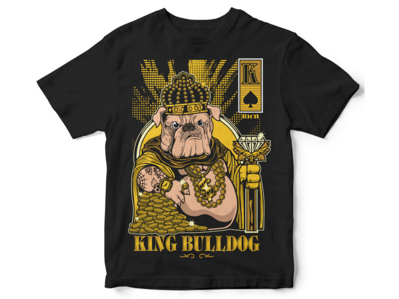 King Bulldog, Hustle T-shirt design