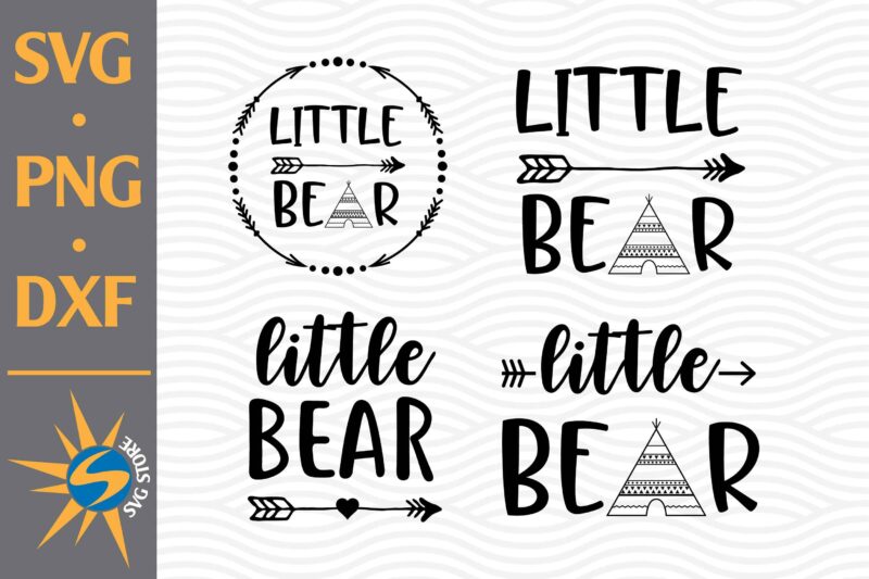 Little Bear SVG, PNG, DXF Digital Files