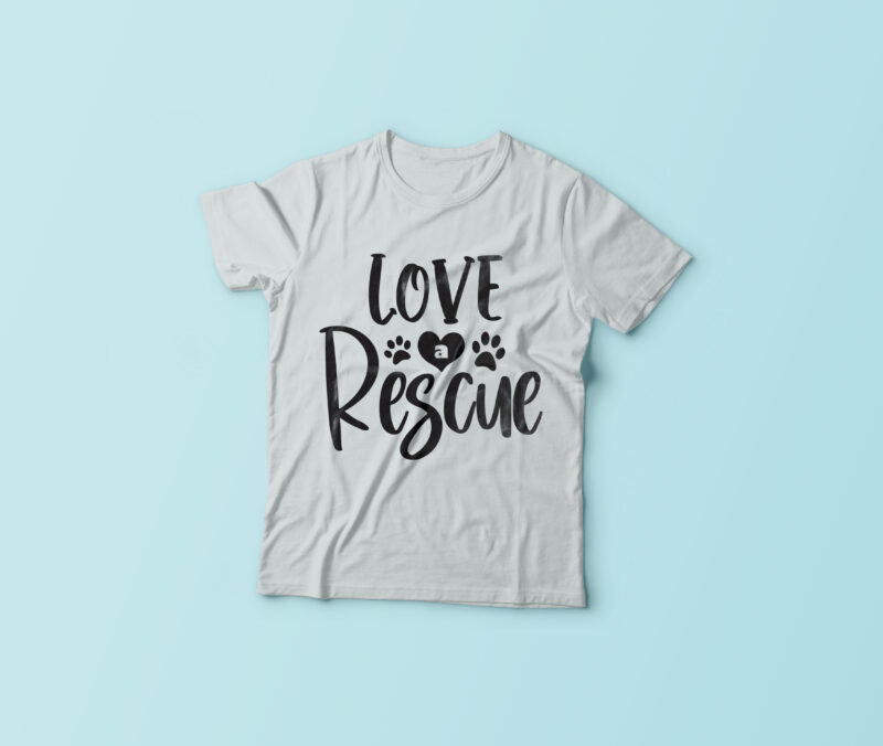 Love A Rescue Dog - Buy t-shirt designs