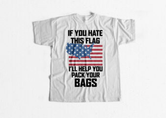 America T-shirt – American Flag Design