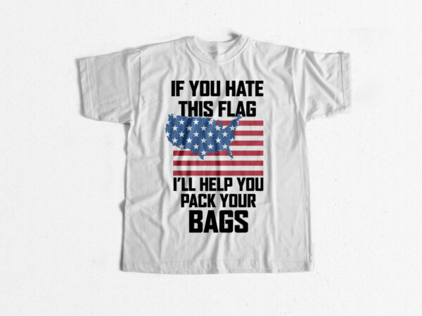 America t-shirt – american flag design America t-shirt – american flag design