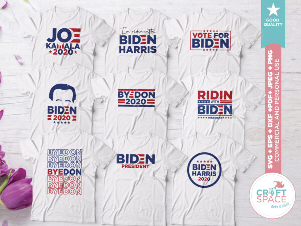 Biden svg bundle svg, dxf, pdf , eps, png, jpeg. cutting file for cricut explore silhouette cameo studio t shirt template