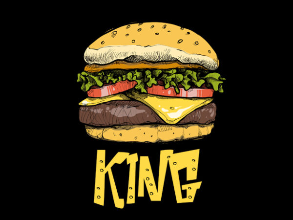 King t shirt vector art