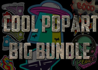 Big Cool Cartoon Pop Culture Tshirt Designs Bundle