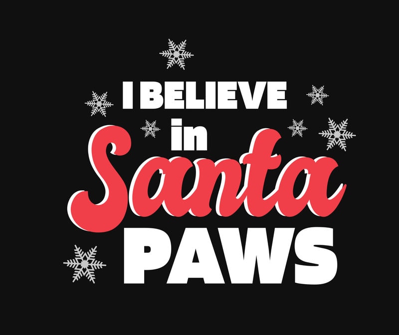 santa paws t shirt
