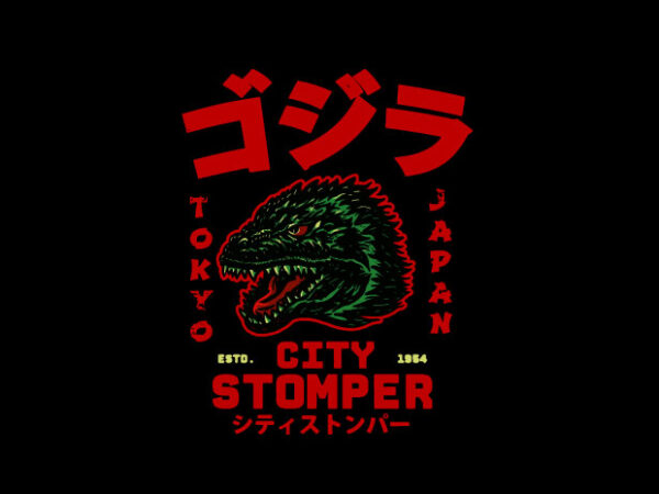 City stomper t shirt vector file