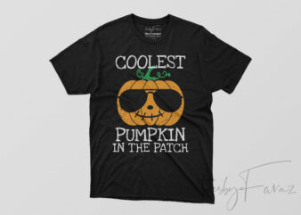 Coolest Pumpkin in the Patch | Teesbyfaraz | Latest Design #Halloween