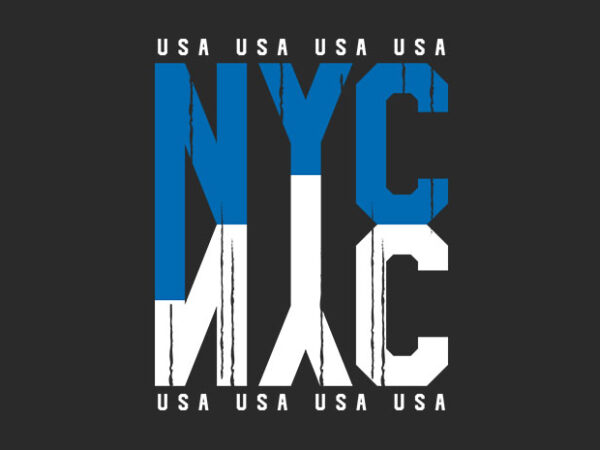 Nyc usa t-shirt design. new york city graphic vector t shirt designs. eps svg png