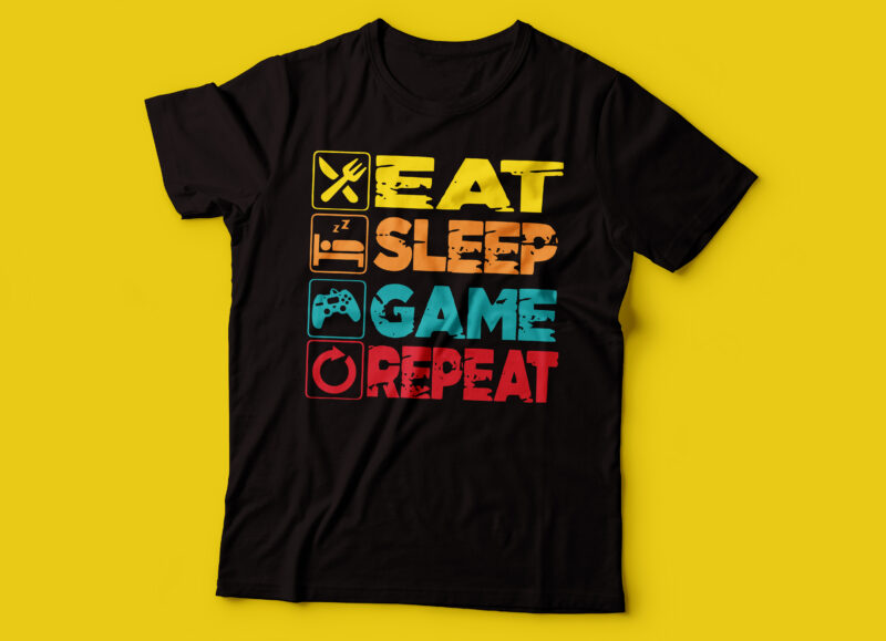 gaming bundle six t-shirt design | gaming tshirt design