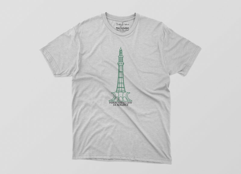 PACK OF 10 PAKISTAN INDEPENDENCE DAY TSHIRT DESIGNS