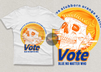 Skull Anti-trump remove stubborn orange stain – tshirt design for sale