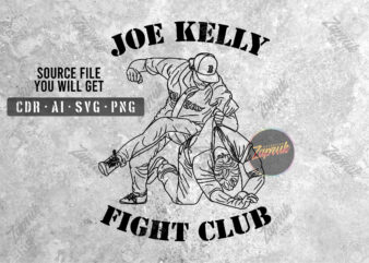 Joe Kelly fight club artwork – tshirt design for sale