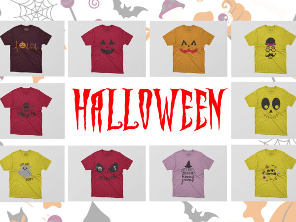 Pack of 10 halloween tshirt design