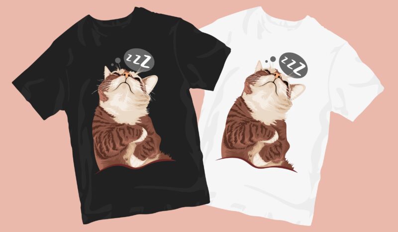 Cute and Funny Cat Animal Cartoon Bundle. T-shirt Design Vector Eps Cdr Svg Png