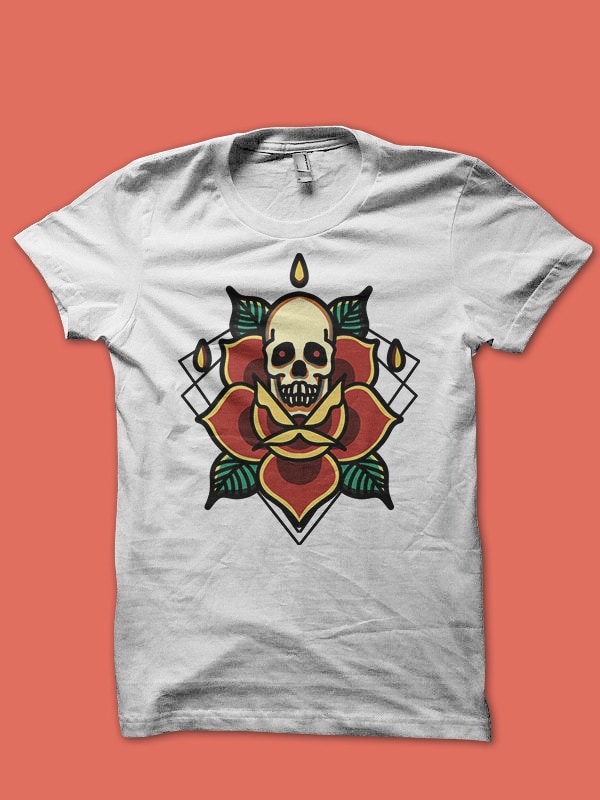 oldschool tattoo bundle white edition tshirt design