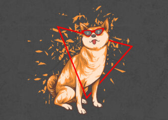 cute shiba inu T-shirt design