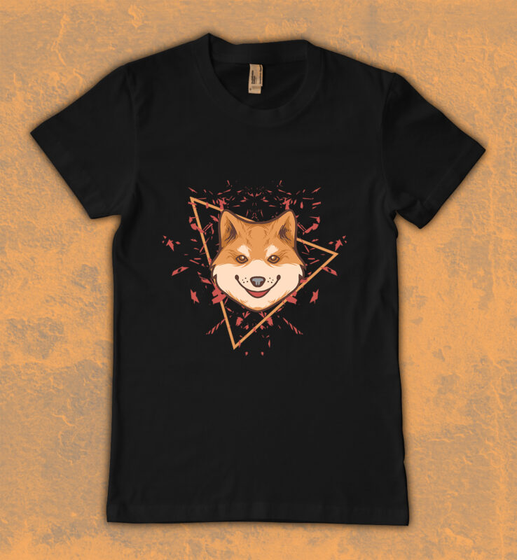 cute shiba inu T-shirt design