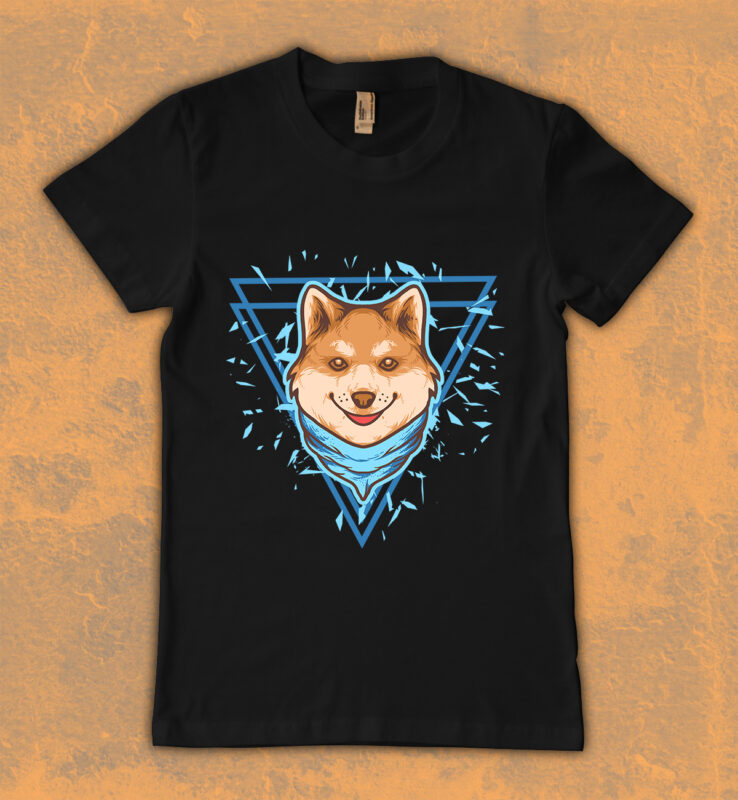 cute shiba inu T-shirt design