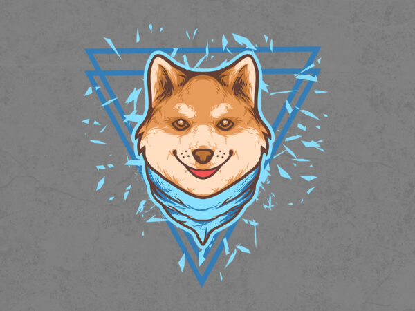 Cute shiba inu t-shirt design