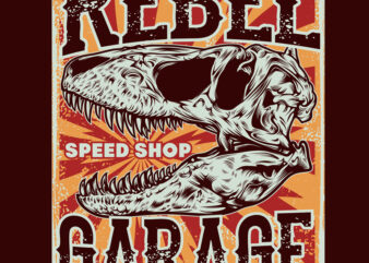 REBEL GARAGE t shirt design online