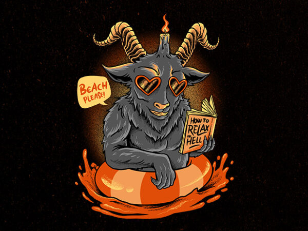 Relax time of evil t shirt design online