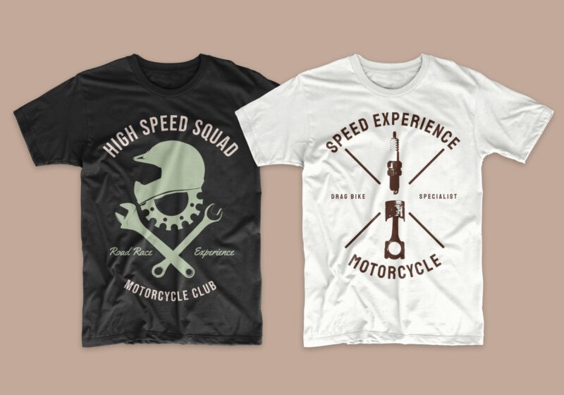 t-shirt vector Vintage motorcycle t-shirt designs bundle, Motorcycle, Rider, Biker T shirt, T shirt design vector, svg, png, pod,