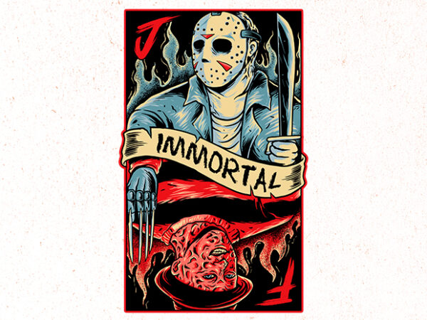 Immortal t shirt design for sale