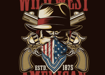 THE WILD WEST t shirt designs for sale