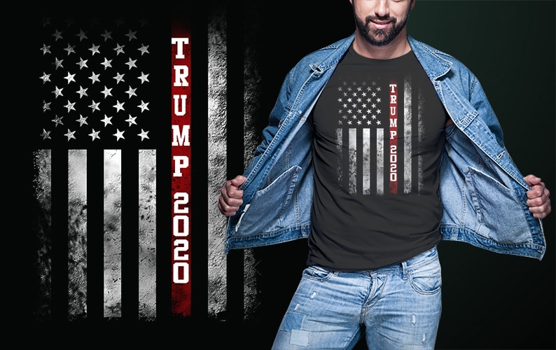 27 trump 2020 best bundles tshirt design completed with PSD File editable text