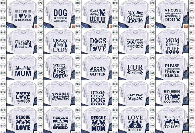 Best Selling Dog Quotes Tshirt designs Bundle