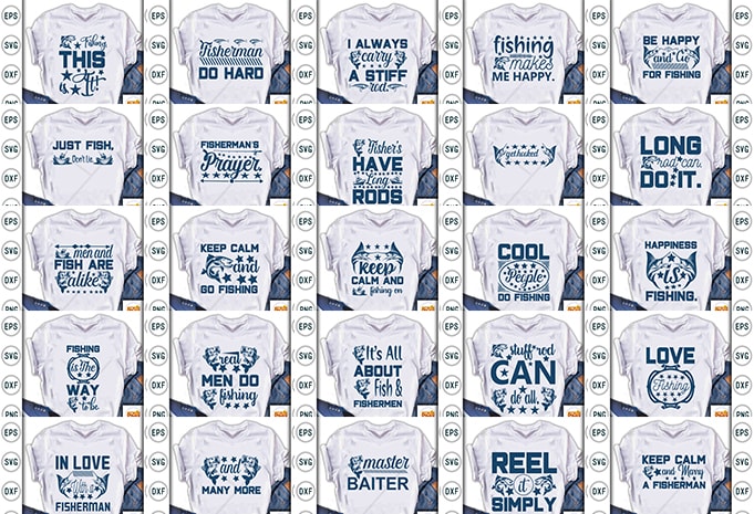 Best Selling Fishing Quotes Tshirt designs Bundle,