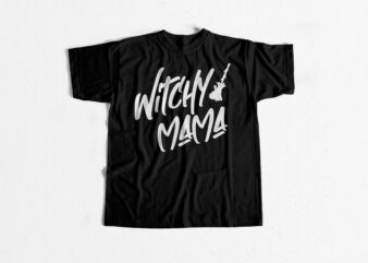 Witchy Mama Halloween T shirt design – eps – svg – png