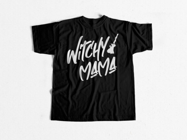 Witchy mama halloween t shirt design – eps – svg – png