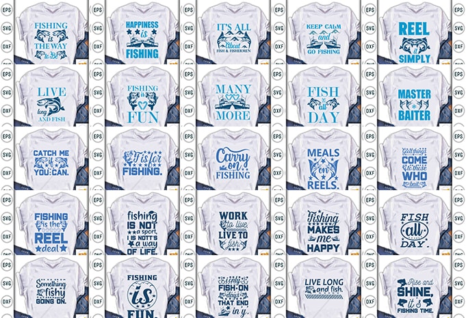 Best Selling Fishing Quotes Tshirt designs Bundle,