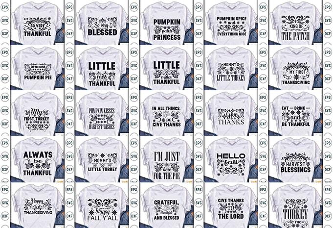 Best Selling Thanksgiving Quotes Tshirt designs Bundle