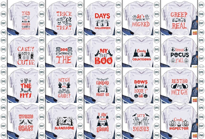 Best Selling Halloween Quotes Tshirt designs Bundle